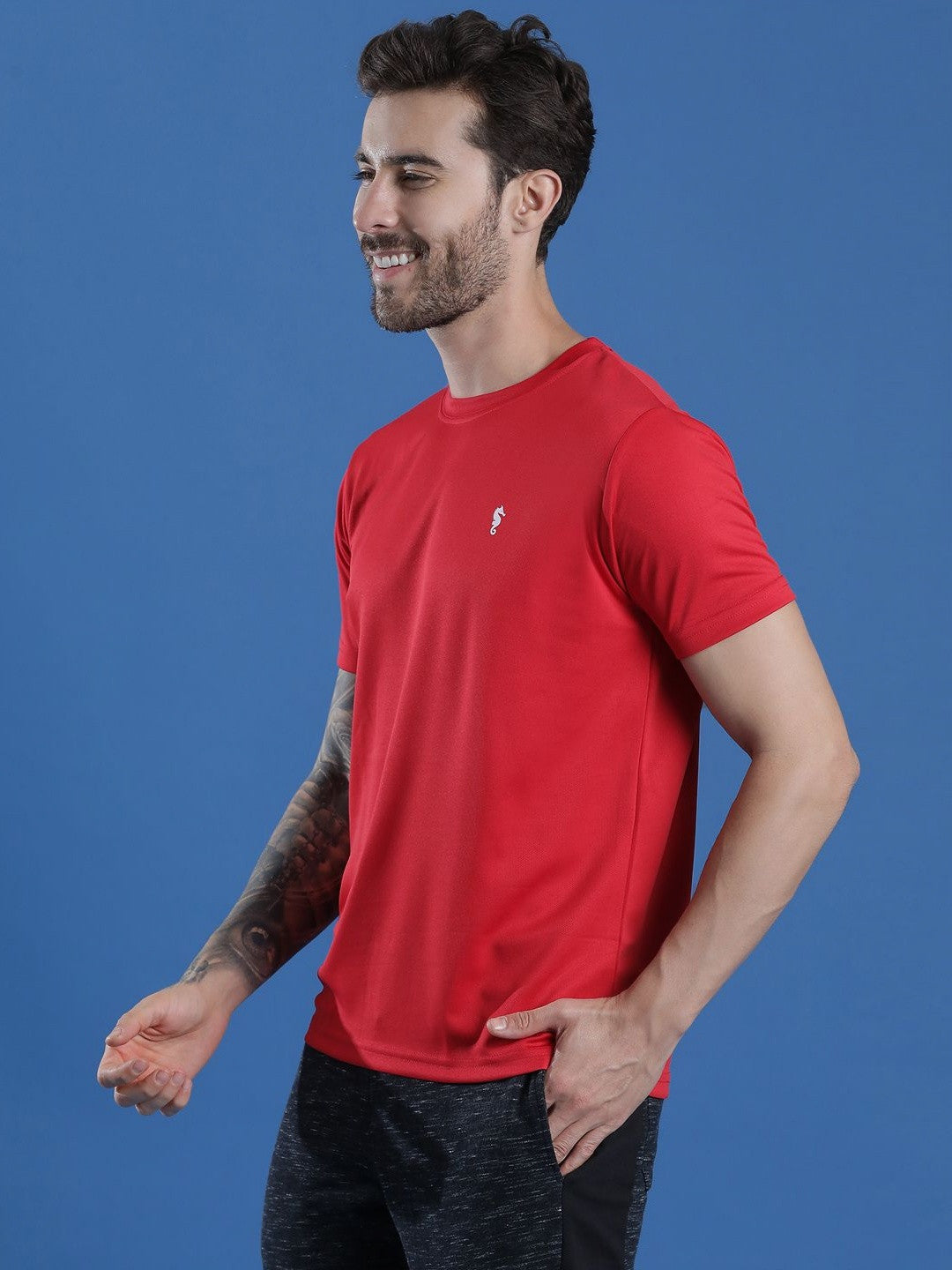 Men’s Round Neck T-Shirt – Regular Fit Casual Half Sleeve Cotton Tee