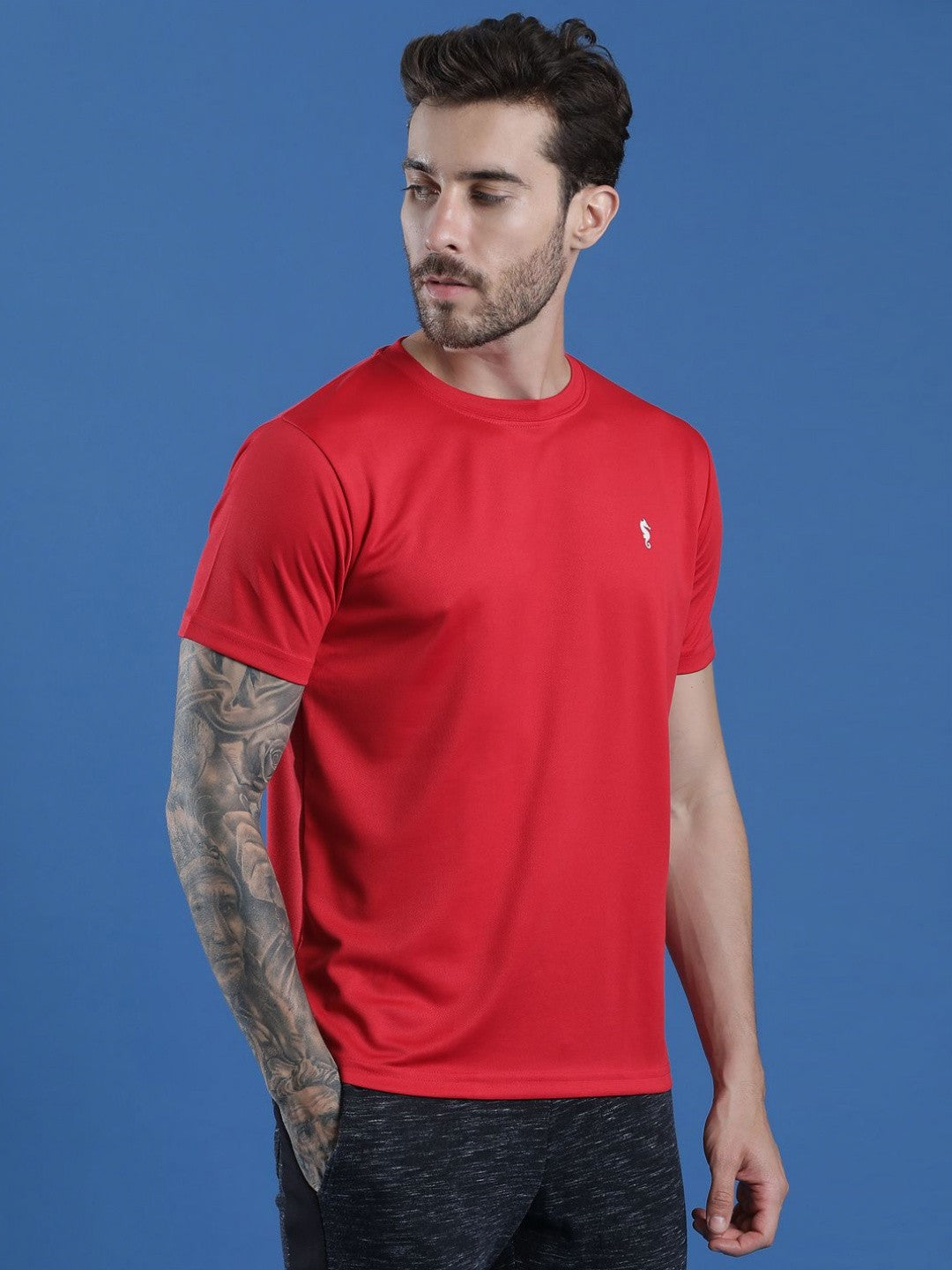 Men’s Round Neck T-Shirt – Regular Fit Casual Half Sleeve Cotton Tee