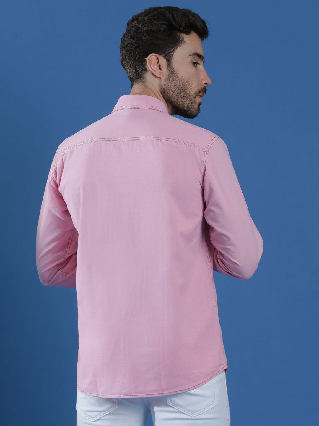 Men Solid Smart Opaque Casual Shirt