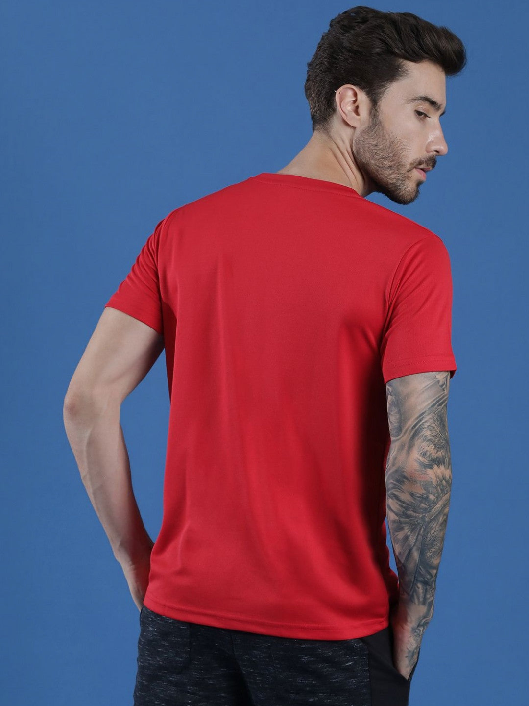 Men’s Round Neck T-Shirt – Regular Fit Casual Half Sleeve Cotton Tee