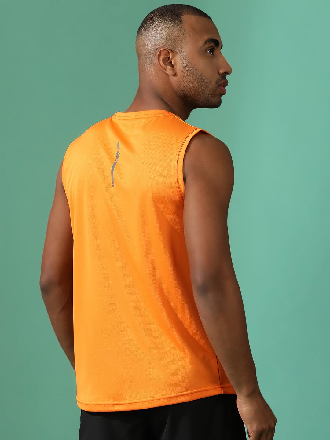 Men's Activewear Set – Orange Gym Workout Co-Ord - Image 4