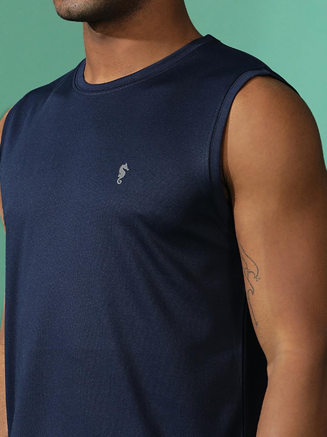 Men's Performance Gym Set – Navy Activewear Co-Ord - Navy Blue-Light Grey - XL