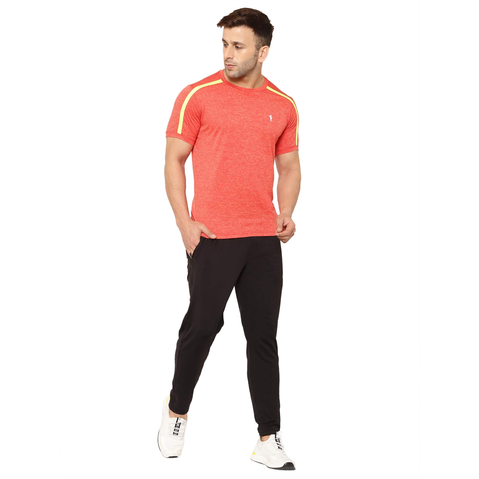 Eppe Orange Cationic Polyester Sports T-Shirt – Neon Stripe