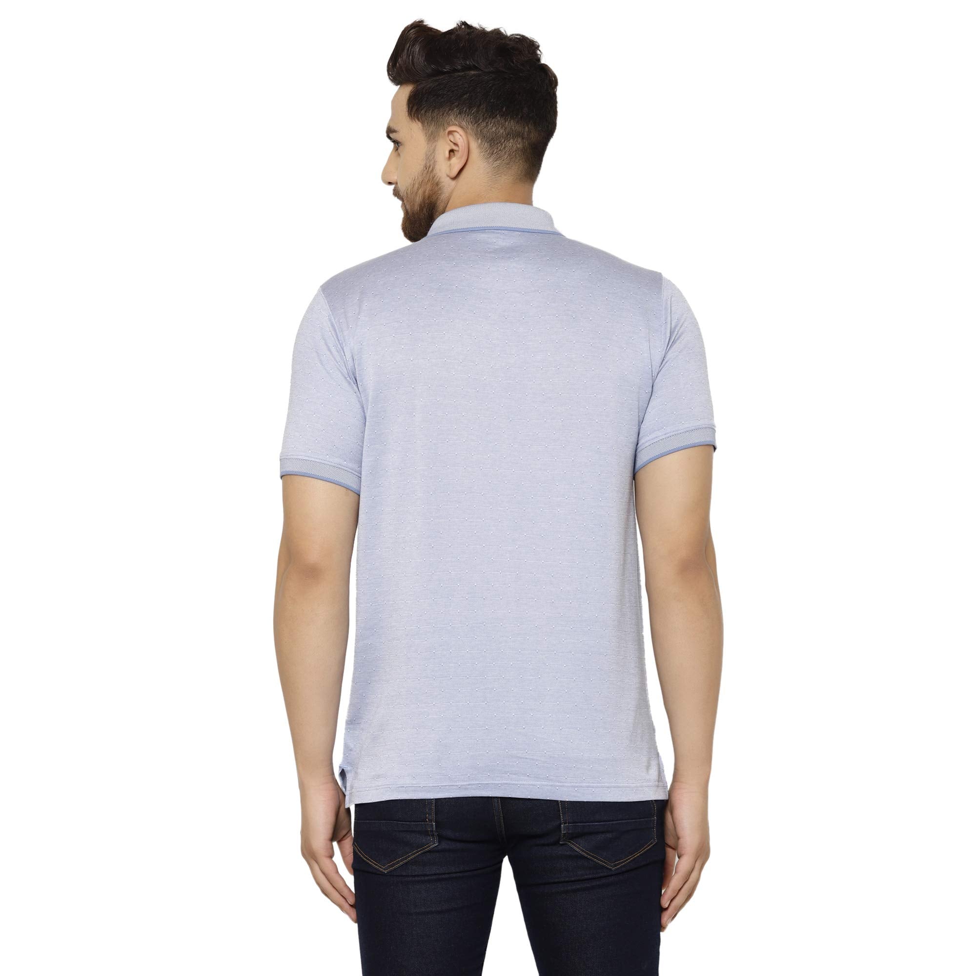 Eppe Men's Mercerized Cotton Polo T-Shirt – Light Blue