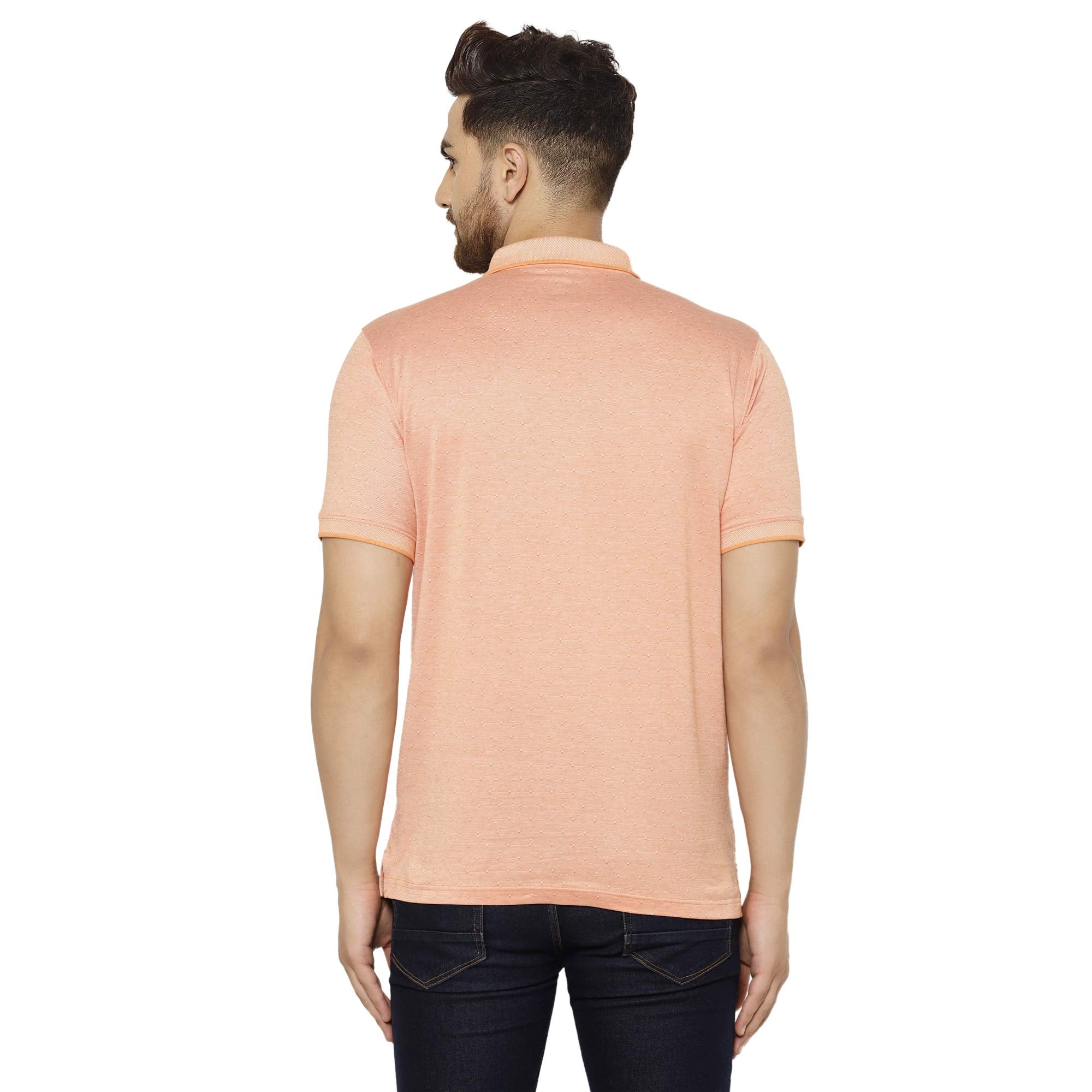 Eppe Men's Mercerized Cotton Polo T-Shirt – Peach