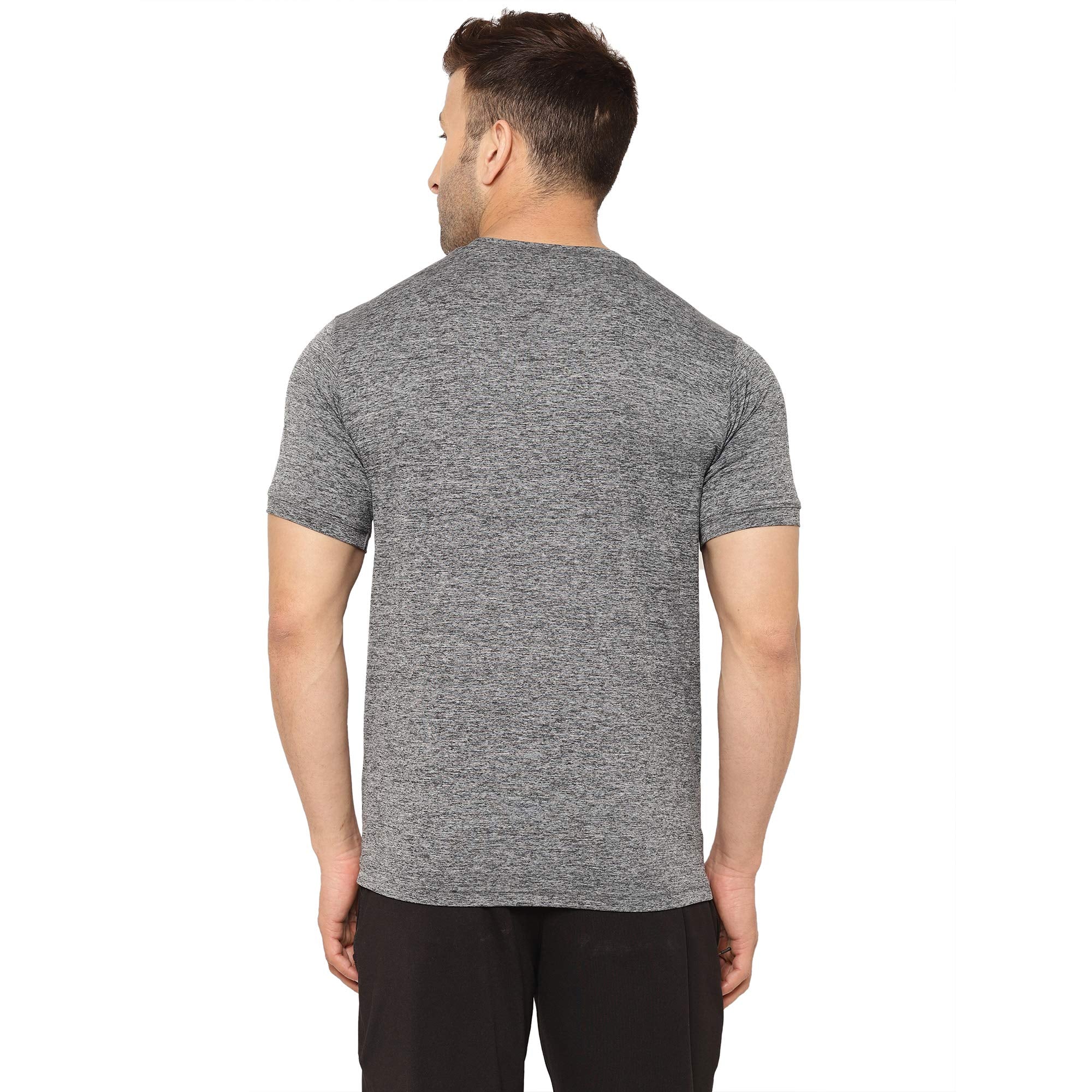 Eppe Grey Cationic Polyester Sports T-Shirt – Neon Stripe