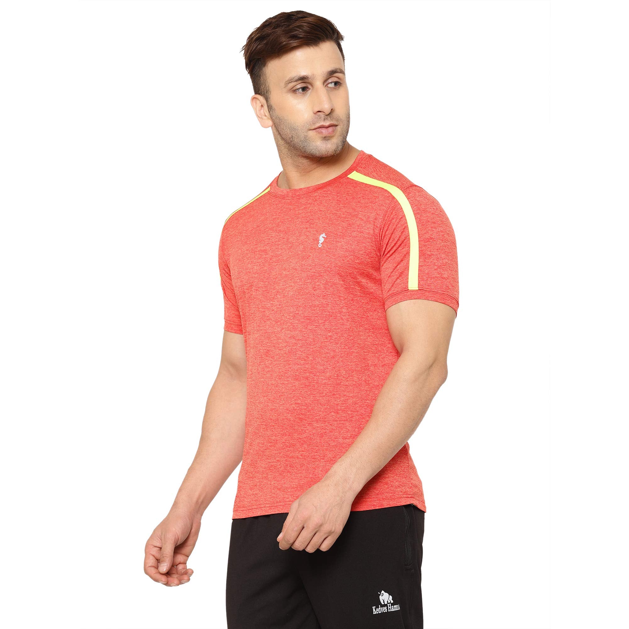 Eppe Orange Cationic Polyester Sports T-Shirt – Neon Stripe