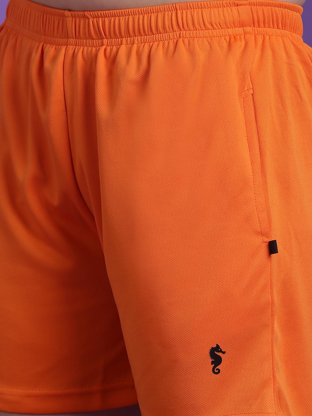 Eppe Women's Dot Knit Co-ord Set – Orange (Crop T-Shirt + Shorts)