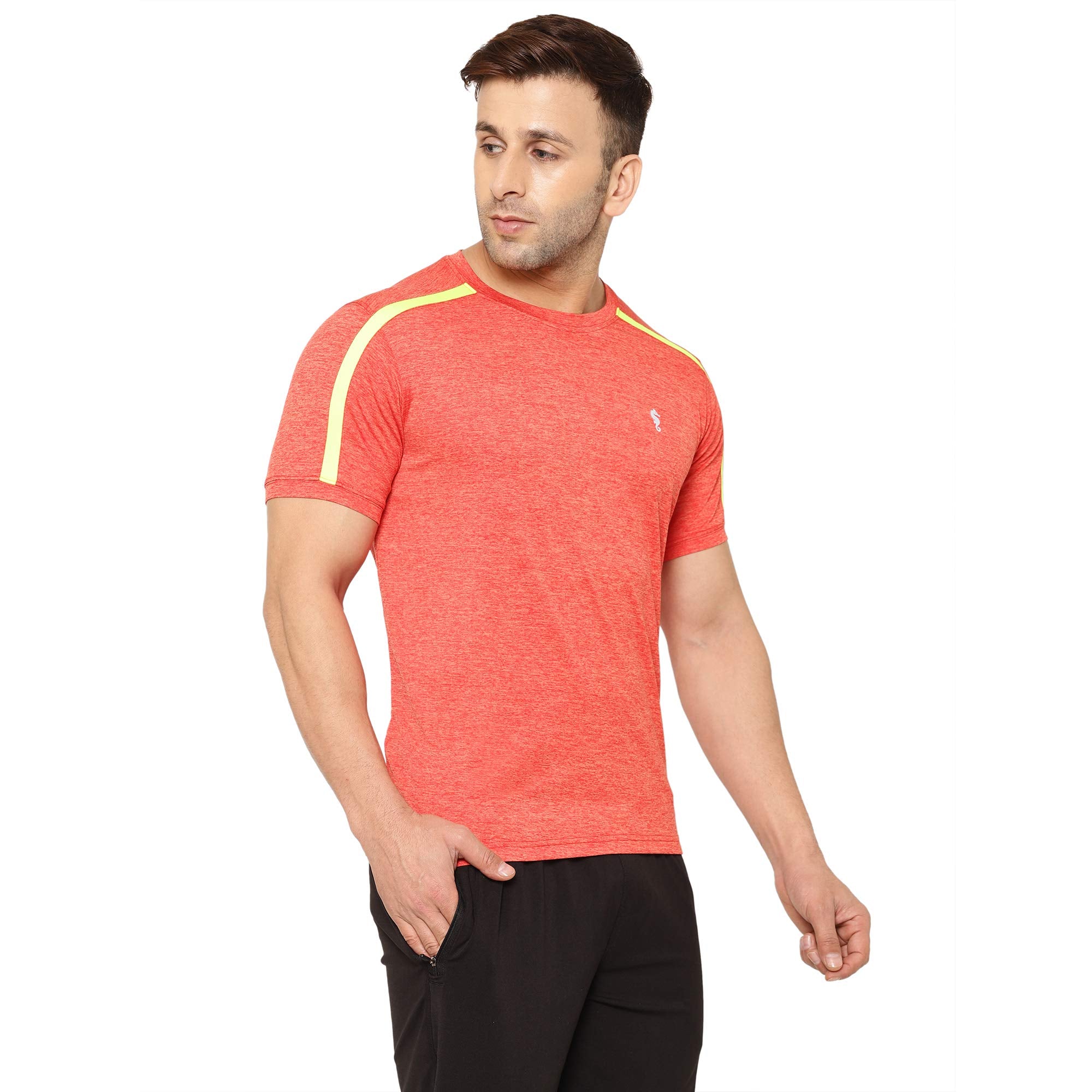 Eppe Orange Cationic Polyester Sports T-Shirt – Neon Stripe