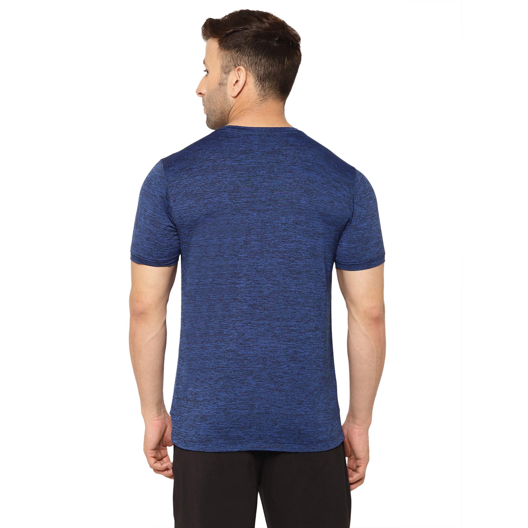 Eppe Blue Cationic Polyester T-Shirt for Men – Neon Stripe