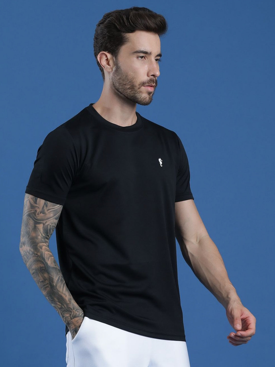 Men’s Round Neck T-Shirt – Regular Fit Casual Half Sleeve Cotton Tee