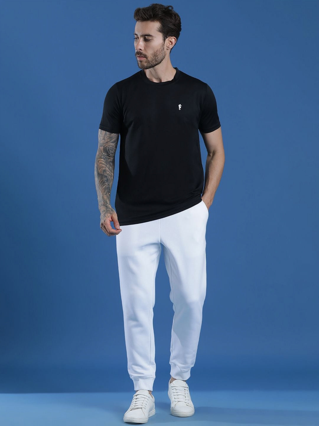 Men’s Round Neck T-Shirt – Regular Fit Casual Half Sleeve Cotton Tee