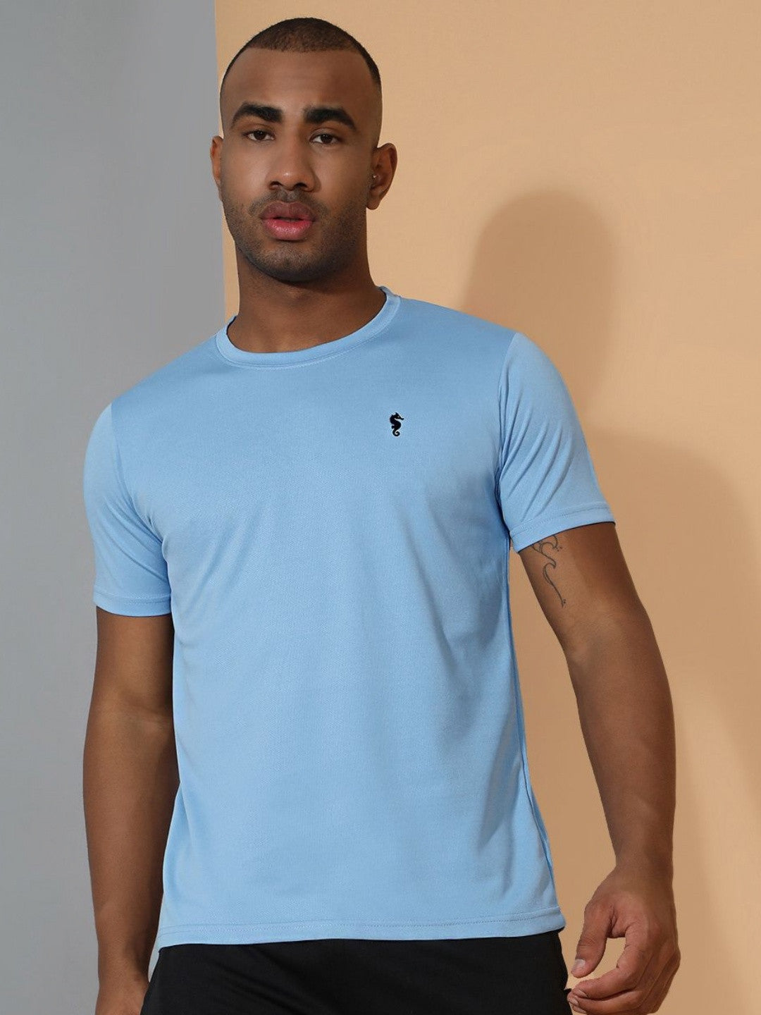 Men’s Round Neck T-Shirt – Regular Fit Casual Half Sleeve Cotton Tee