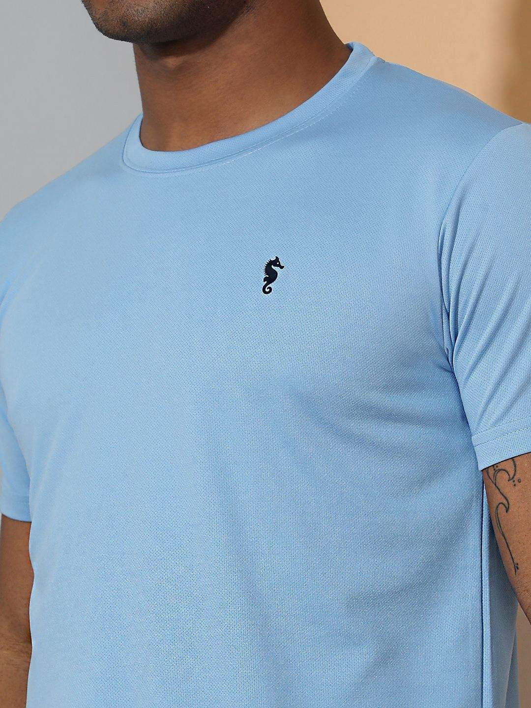 Men’s Round Neck T-Shirt – Regular Fit Casual Half Sleeve Cotton Tee