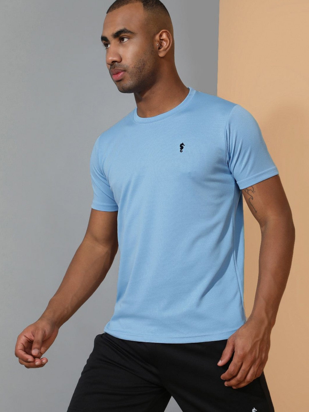 Men’s Round Neck T-Shirt – Regular Fit Casual Half Sleeve Cotton Tee