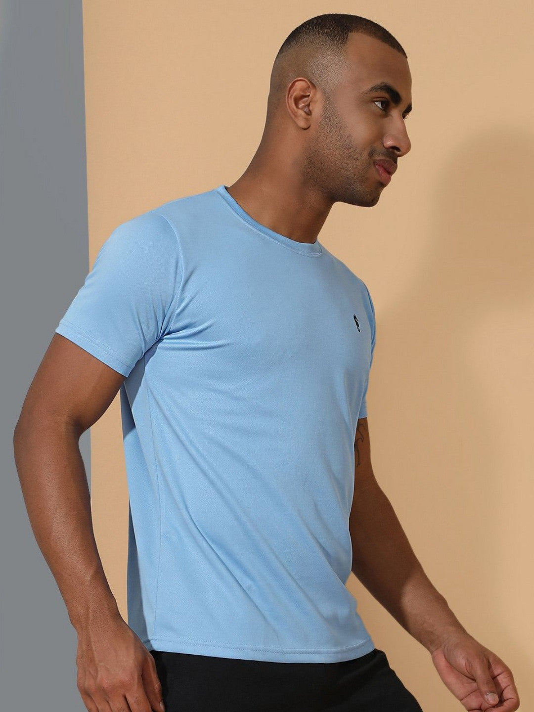 Men’s Round Neck T-Shirt – Regular Fit Casual Half Sleeve Cotton Tee