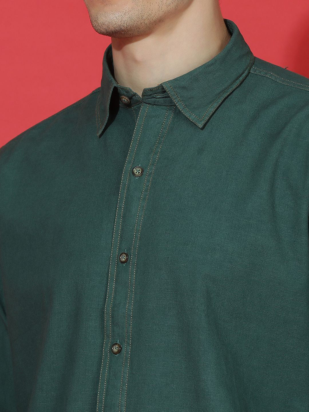 Men Solid Smart Opaque Casual Shirt