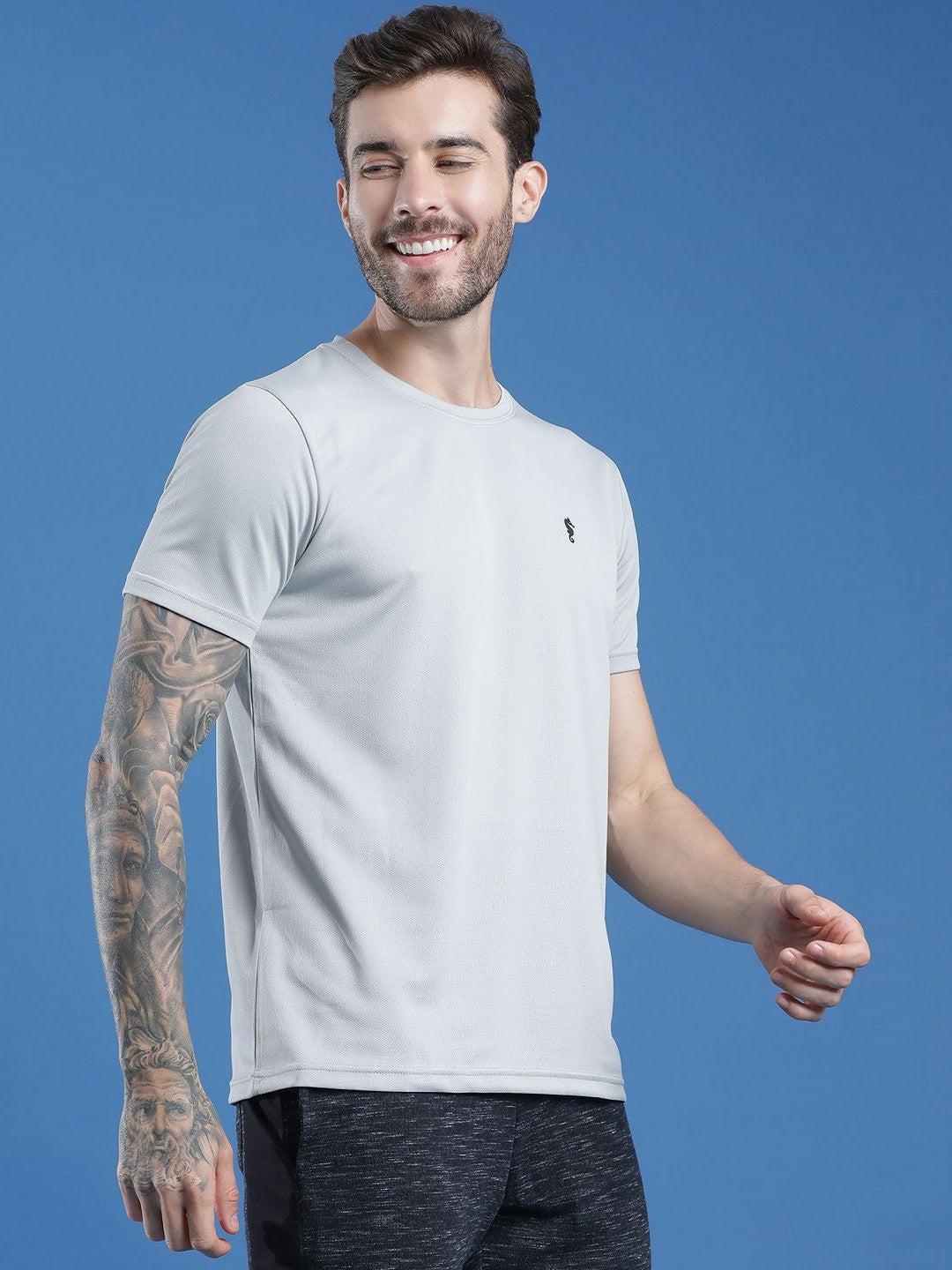 Men’s Round Neck T-Shirt – Regular Fit Casual Half Sleeve Cotton Tee