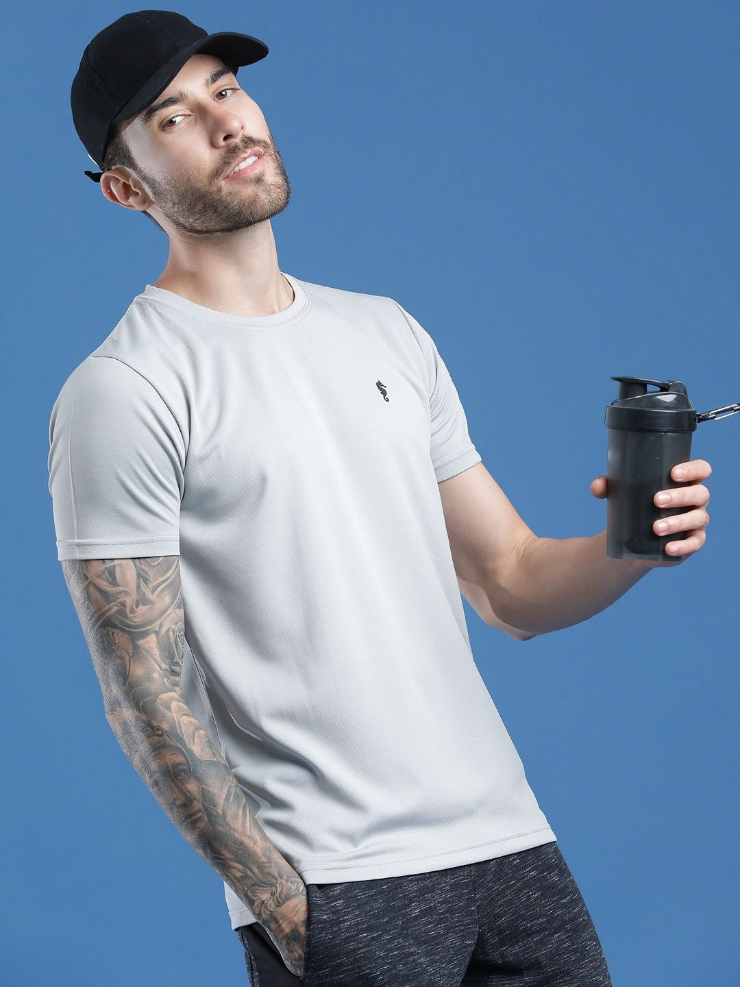 Men’s Round Neck T-Shirt – Regular Fit Casual Half Sleeve Cotton Tee