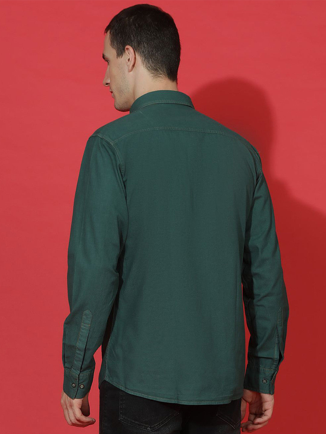 Men Solid Smart Opaque Casual Shirt