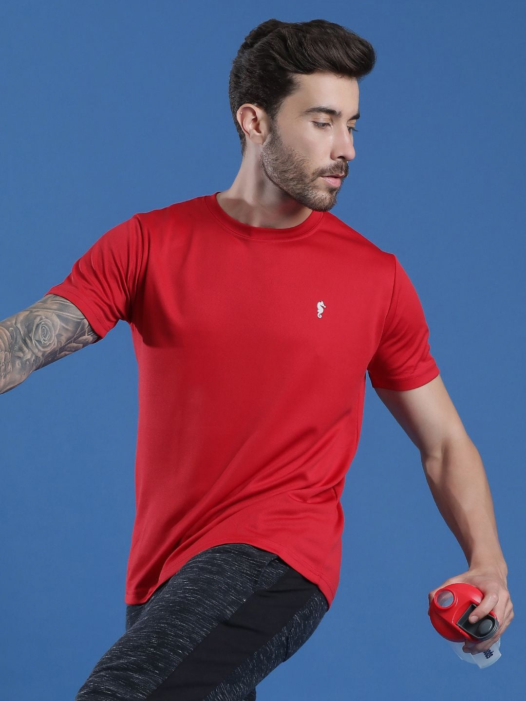 Men’s Round Neck T-Shirt – Regular Fit Casual Half Sleeve Cotton Tee