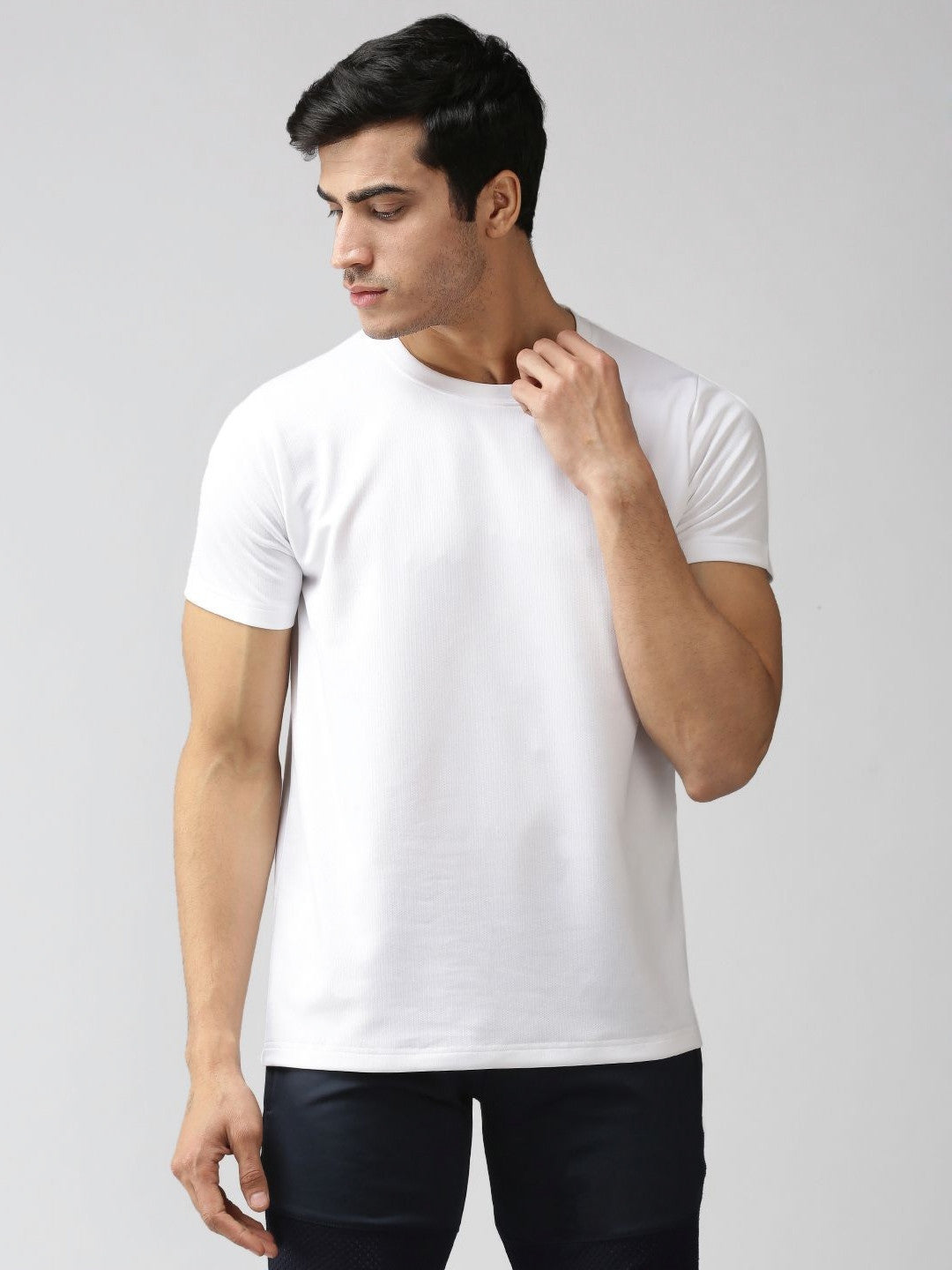 Men’s Round Neck T-Shirt – Regular Fit Casual Half Sleeve Cotton Tee