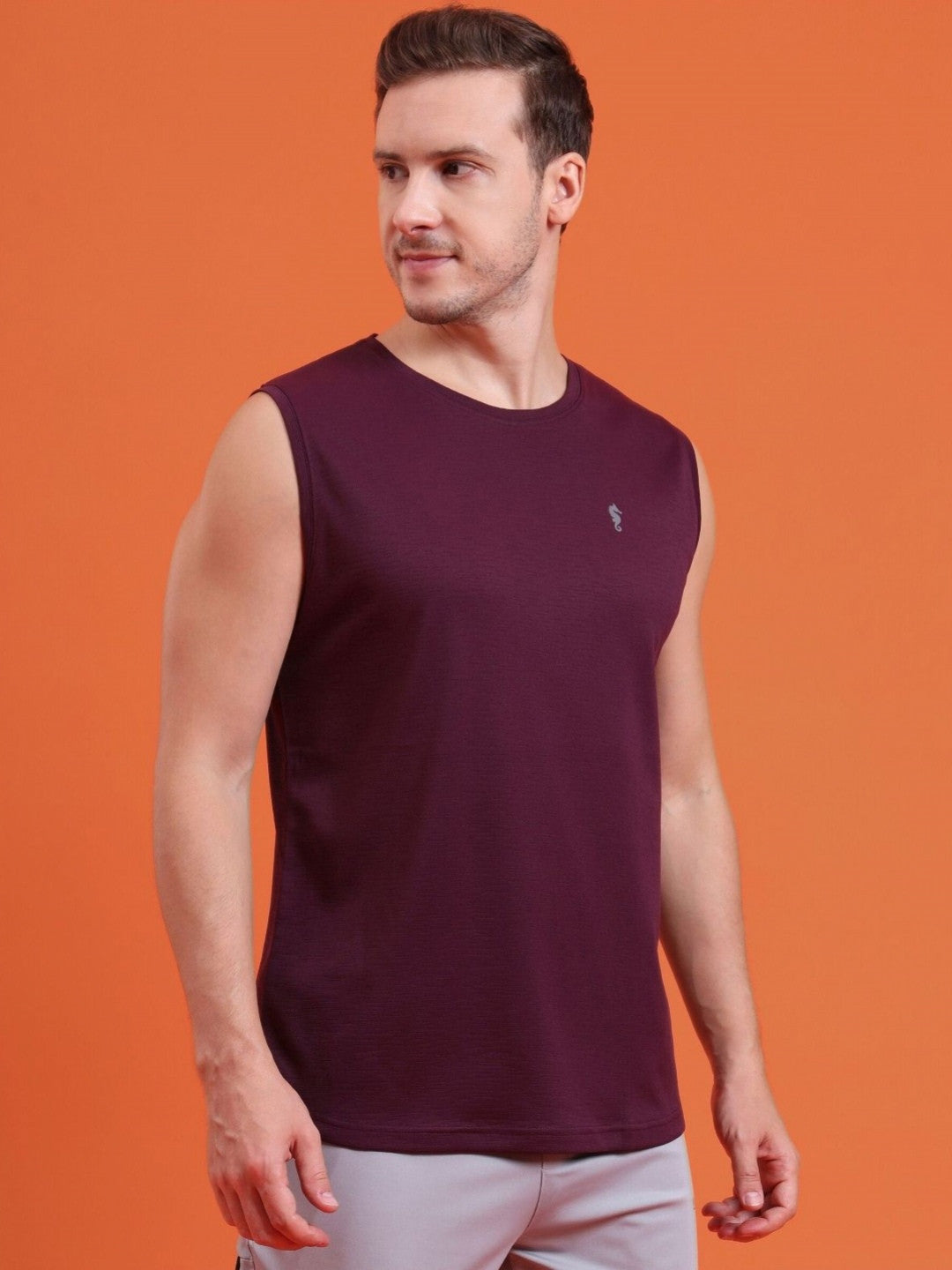 Men’s Dri-Fit Sleeveless Round Neck Slim Fit T-Shirt