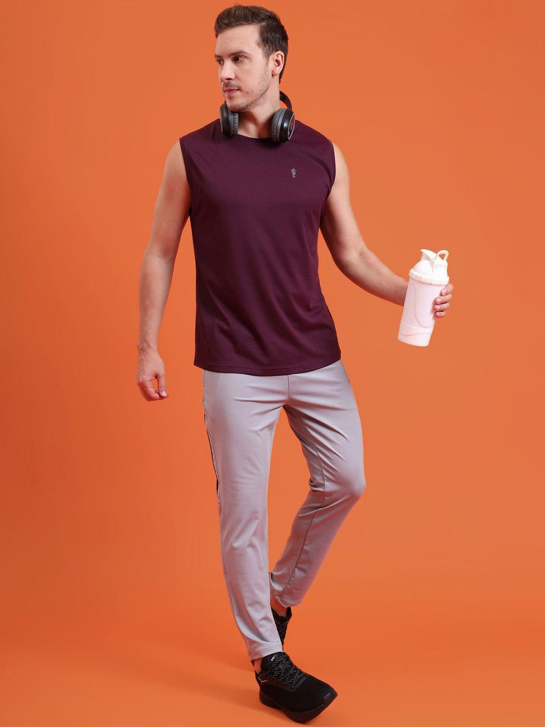 Men’s Dri-Fit Sleeveless Round Neck Slim Fit T-Shirt