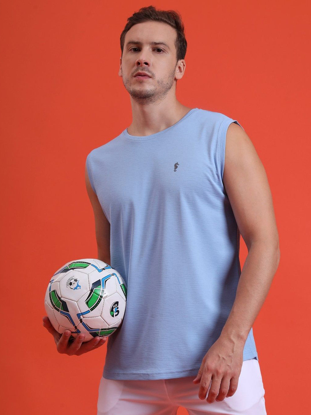 Men’s Dri-Fit Sleeveless Round Neck Slim Fit T-Shirt