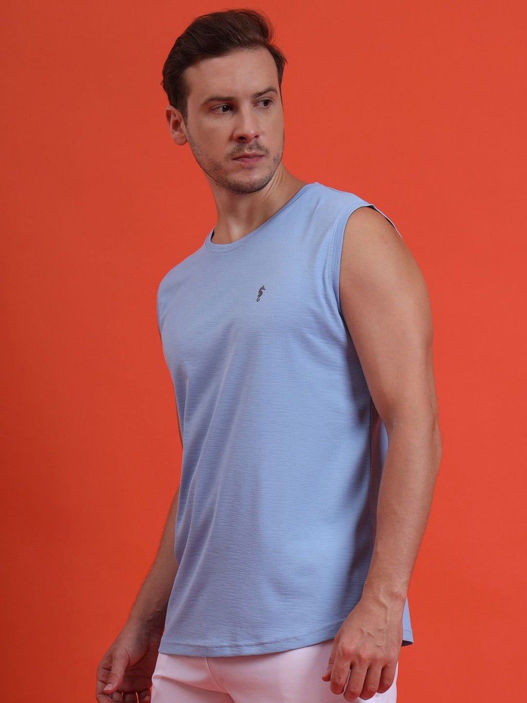 Men’s Dri-Fit Sleeveless Round Neck Slim Fit T-Shirt