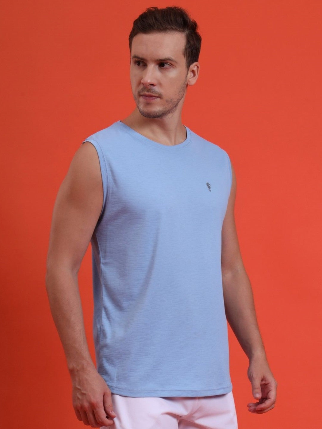 Men’s Dri-Fit Sleeveless Round Neck Slim Fit T-Shirt